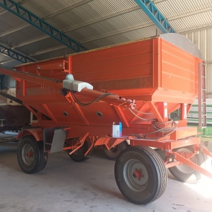 ACOPLADO SEMILLERO GIMETAL AC 14.000, CON SIN FIN HIDRAULICO, TAPE RAPIDO Y CUBIERTAS 385.65.22.5. TODO PRACTICAMENTE COMO NUEVO. 
