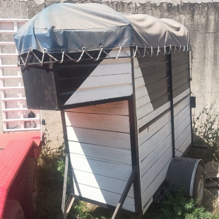 TRAILER DE 1 EJE CERRADO PARA 1 CABALLO. 