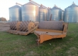 PATA DE CABRA DOBLE DE ARRASTRE DE 3 MTS DE ANCHO DE TRABAJO Y ROLO DE ARRASTRE LISO CON MOTOR DEUTZ